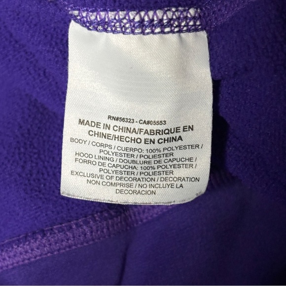 Nike Therma-Fit Purple and Gray Colorblock Sweater with Swoosh - Picture 7 of 8